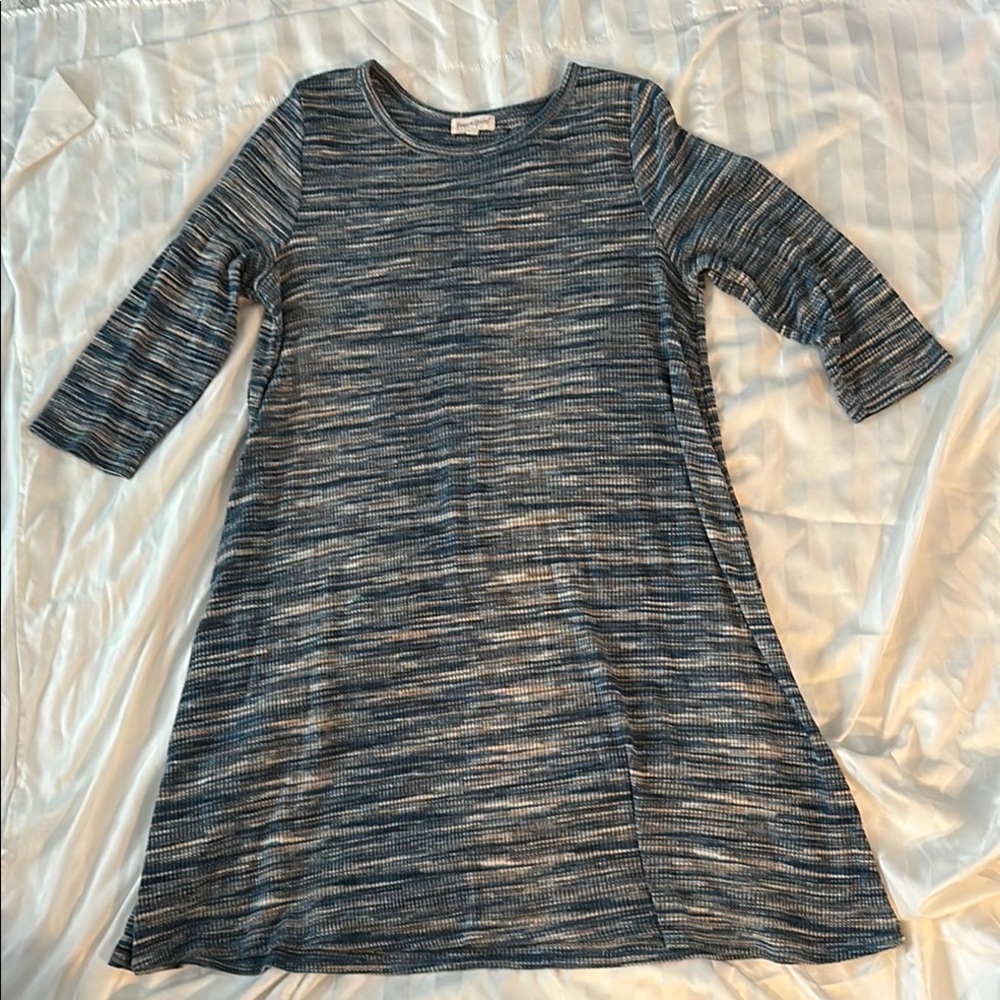Vintage Striped Blue Dress